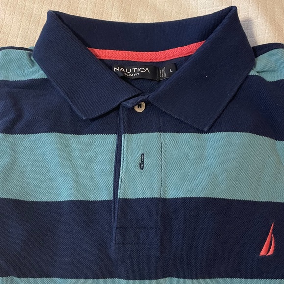 Nautica Slim Fit Large Polo - Picture 1 of 4
